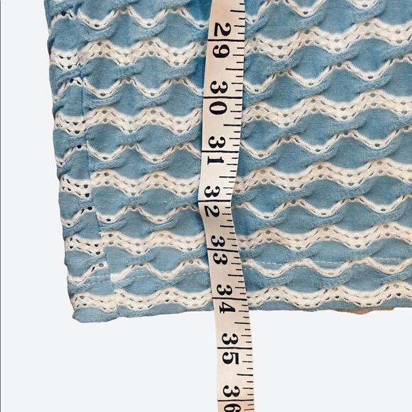 Eci Light Blue And White Sleeveless Dress, Size S - Picture 8 of 8